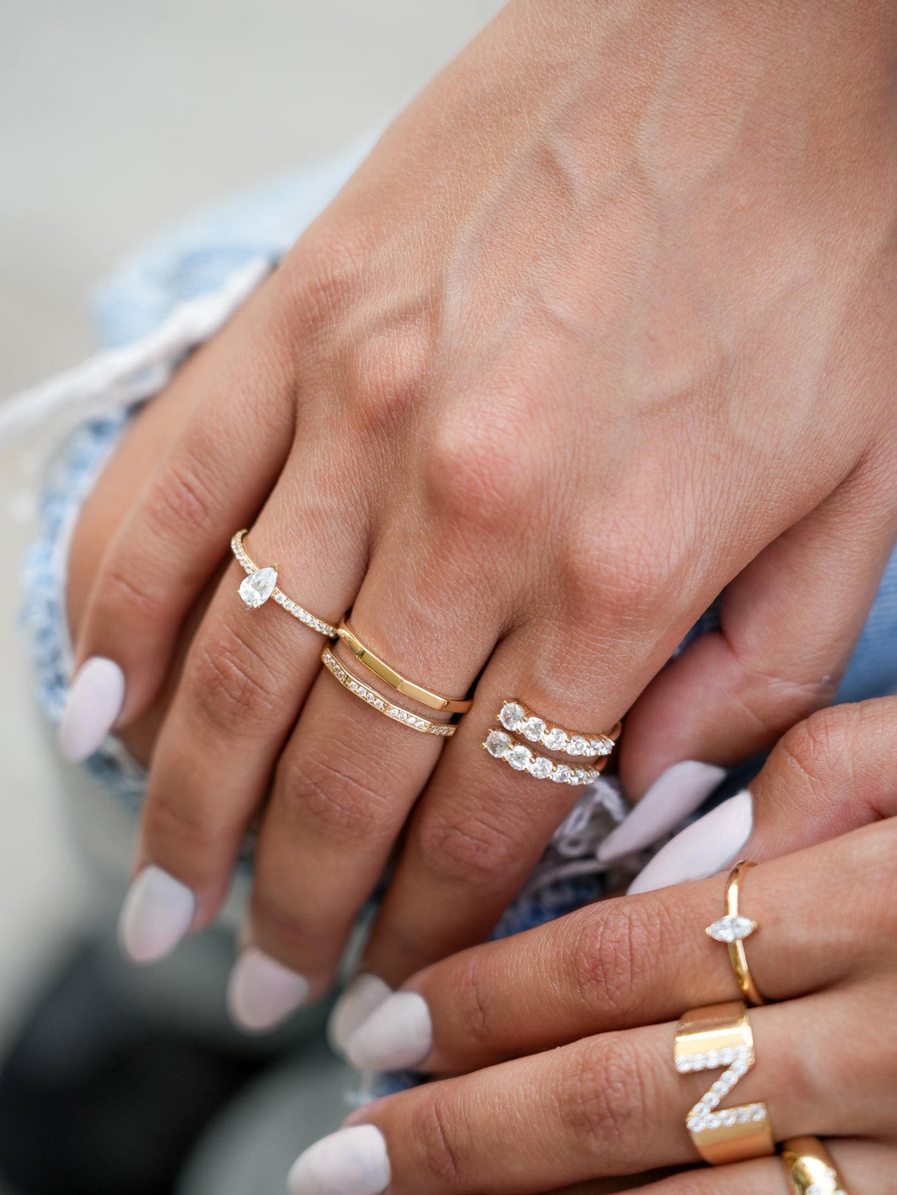 Double Line Cropped Ring