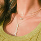 Vertical Two Names Necklace