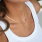 Six Bezel Stones Necklace
