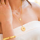 Crown Marquise Stones Necklace