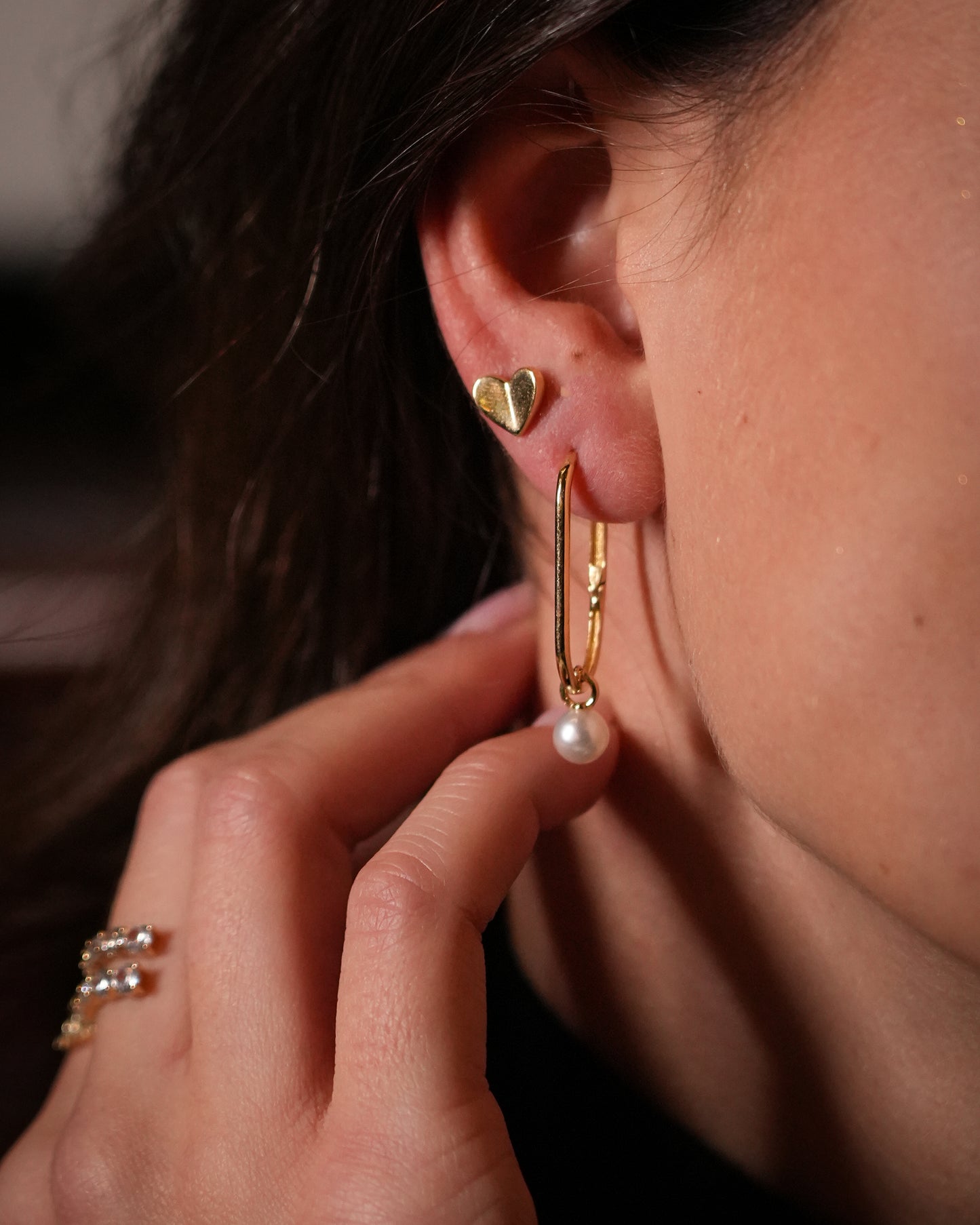 Long Pearl Drop Earrings