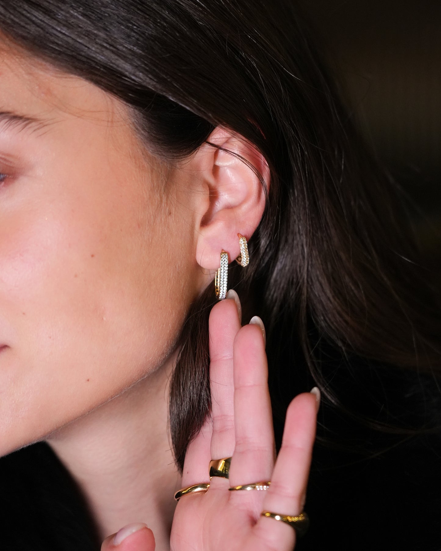 Rounded Square Hoops (Small)