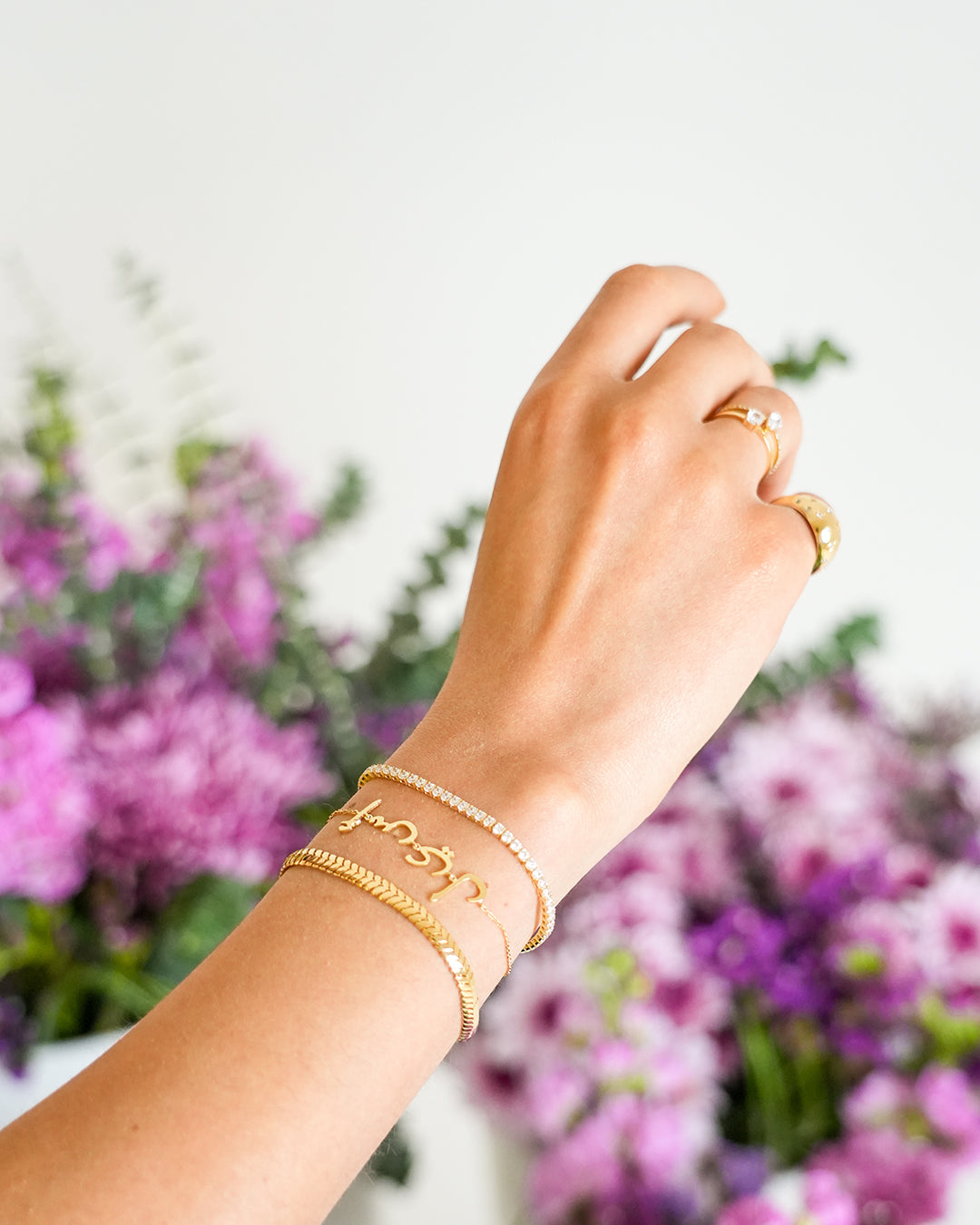 Linked Letters Bracelet