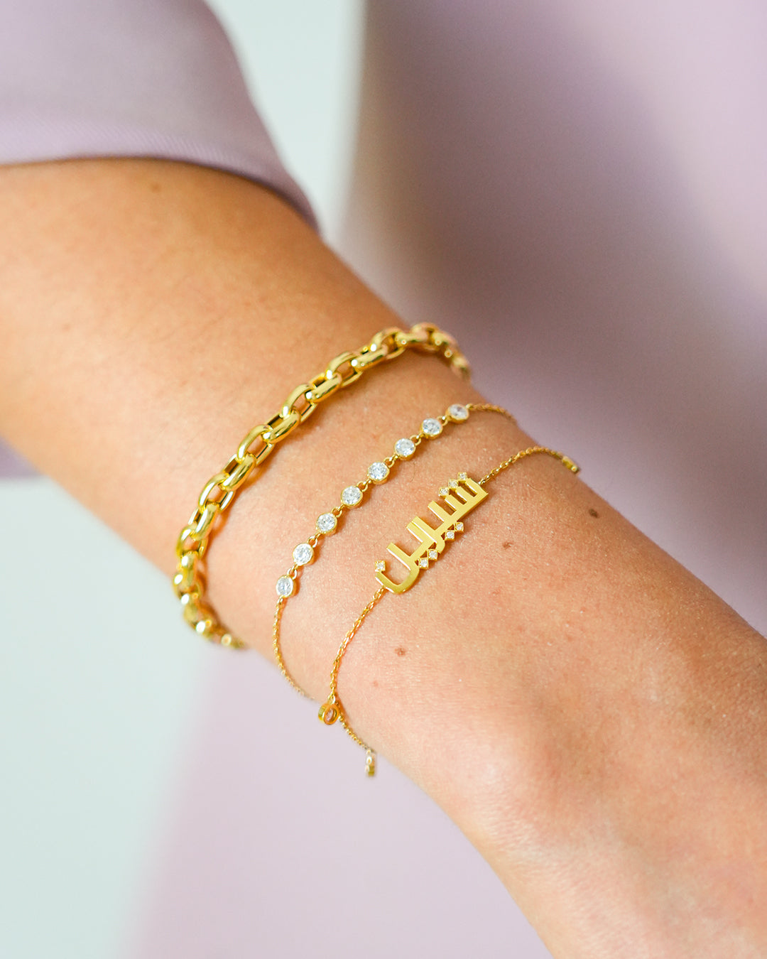 Mini Bezel Stones Bracelet