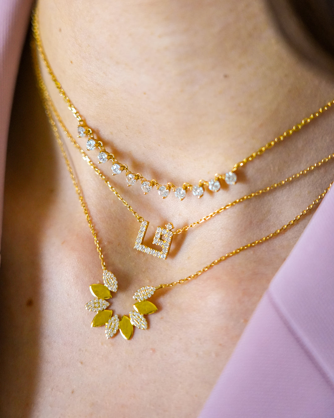 Linked Stones Necklace