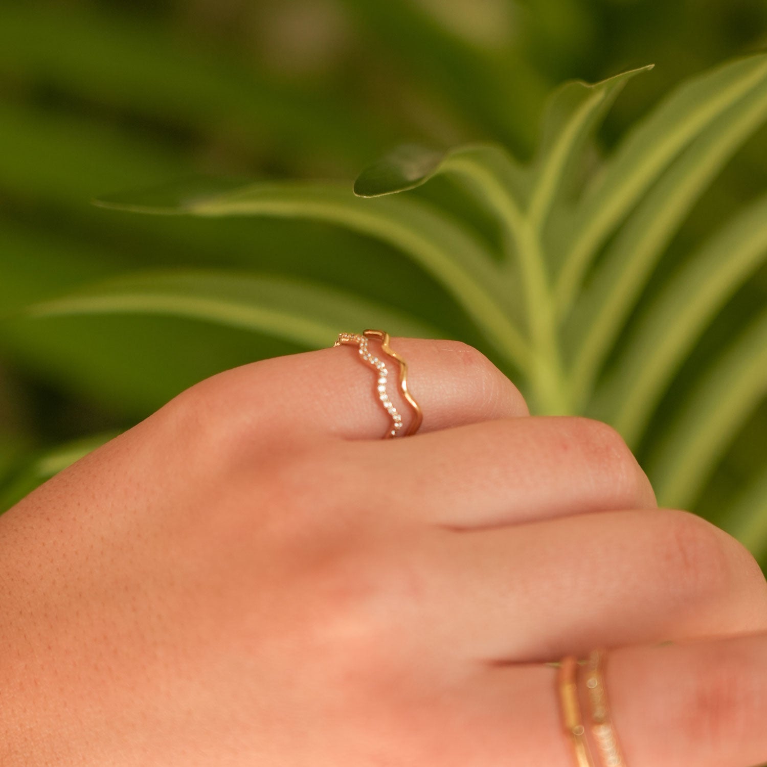 Double Wavy Ring