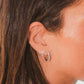 Diamond Lotus Drop Stud
