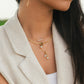 Trio Pearls Drop Necklace