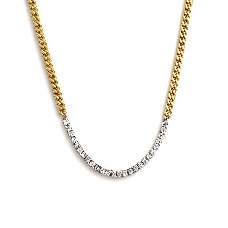 Curb Chain Tennis Necklace 3.5mm