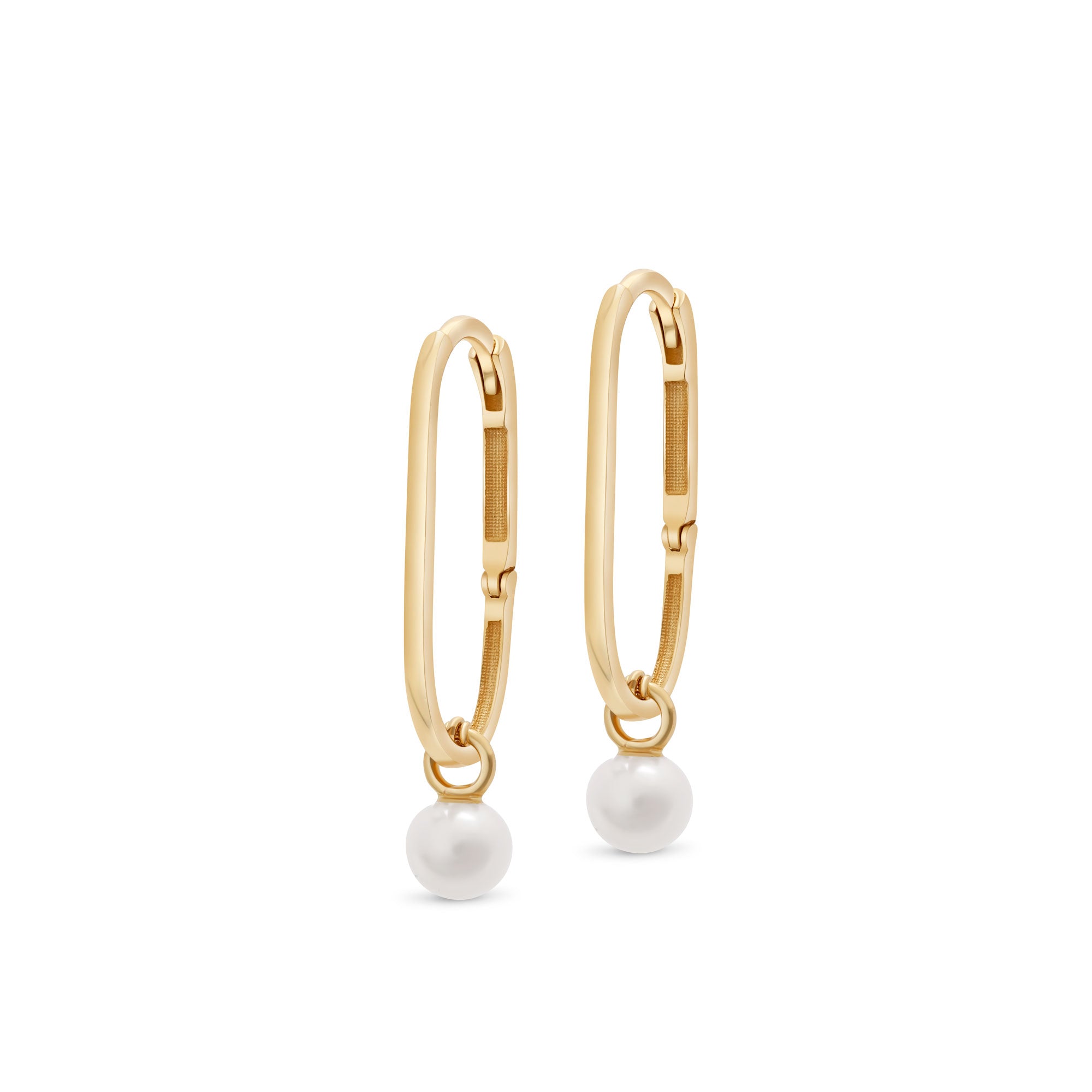 Long Pearl Drop Earrings