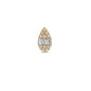 Diamond Teardrop Shape Stud