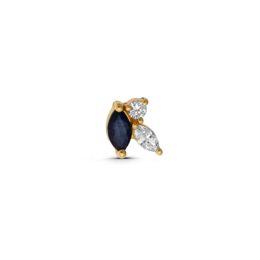 Diamonds Jasmine Bud Stud (Sapphire)