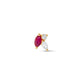 Diamonds Jasmine Bud Stud (Ruby)