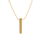 Engraved 3D Bar Necklace
