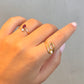 Gold Wave Diamond Ring