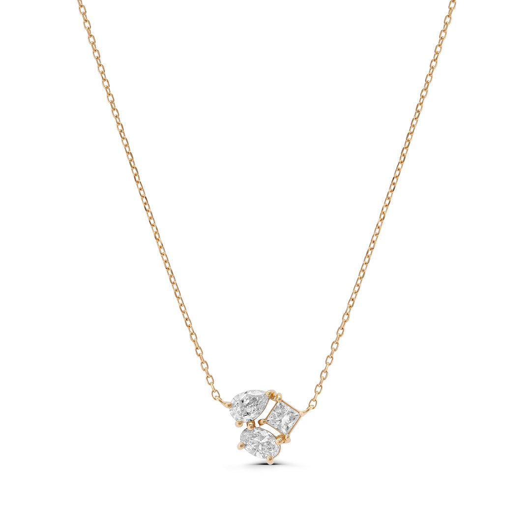 Lab Grown Diamond Mixed Stones Necklace