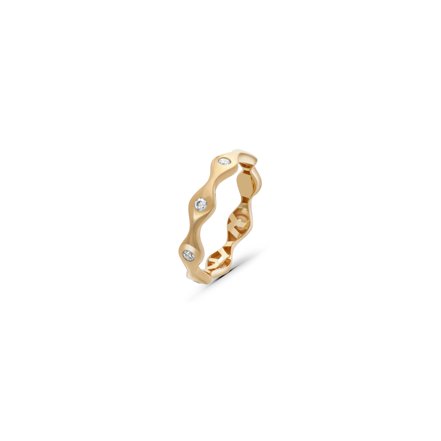 Wavy Studded Ring