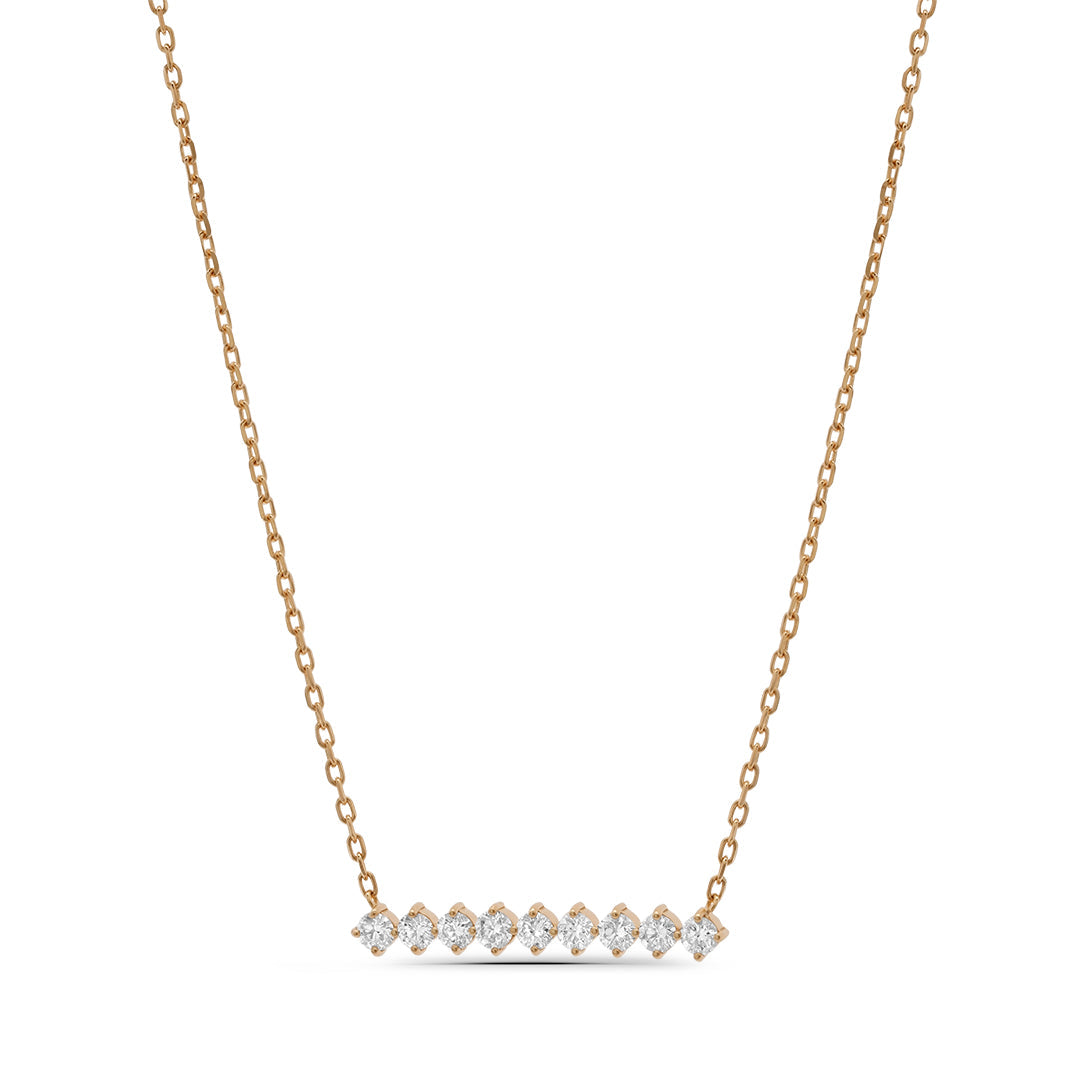 Lab Grown Diamond Horizontal Line Necklace