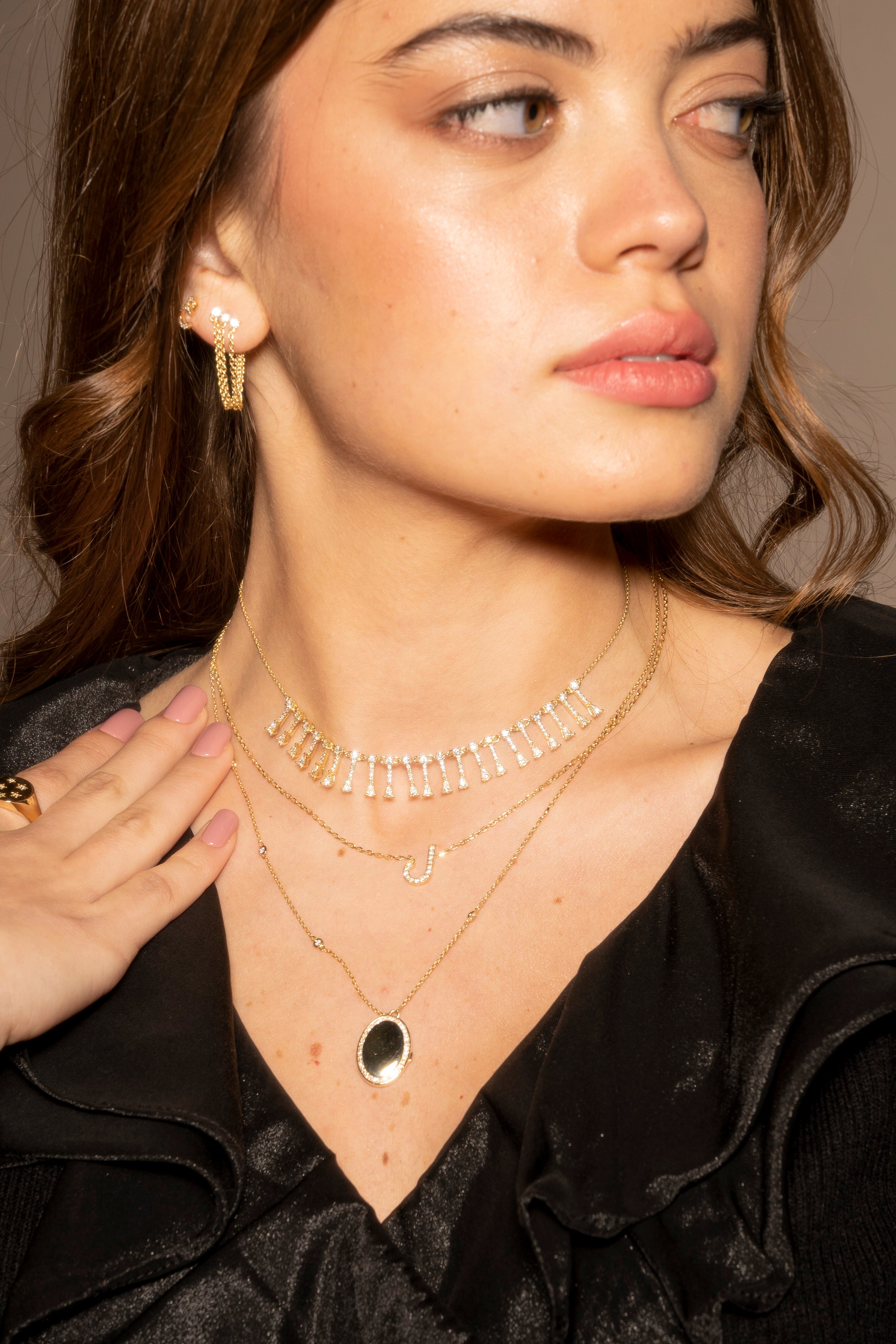 Diamond Letter Necklace