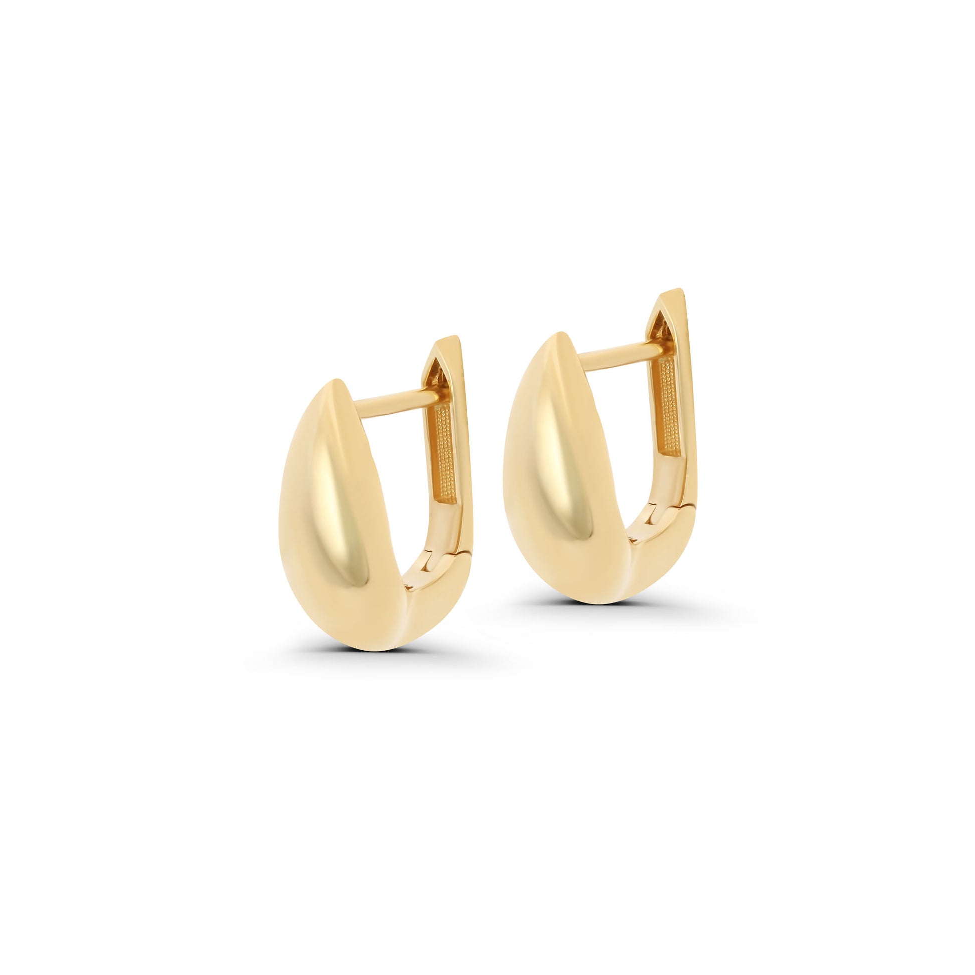 Teardrop Hoops | 18-karat gold. Teardrop Hoops | 18-karat gold.