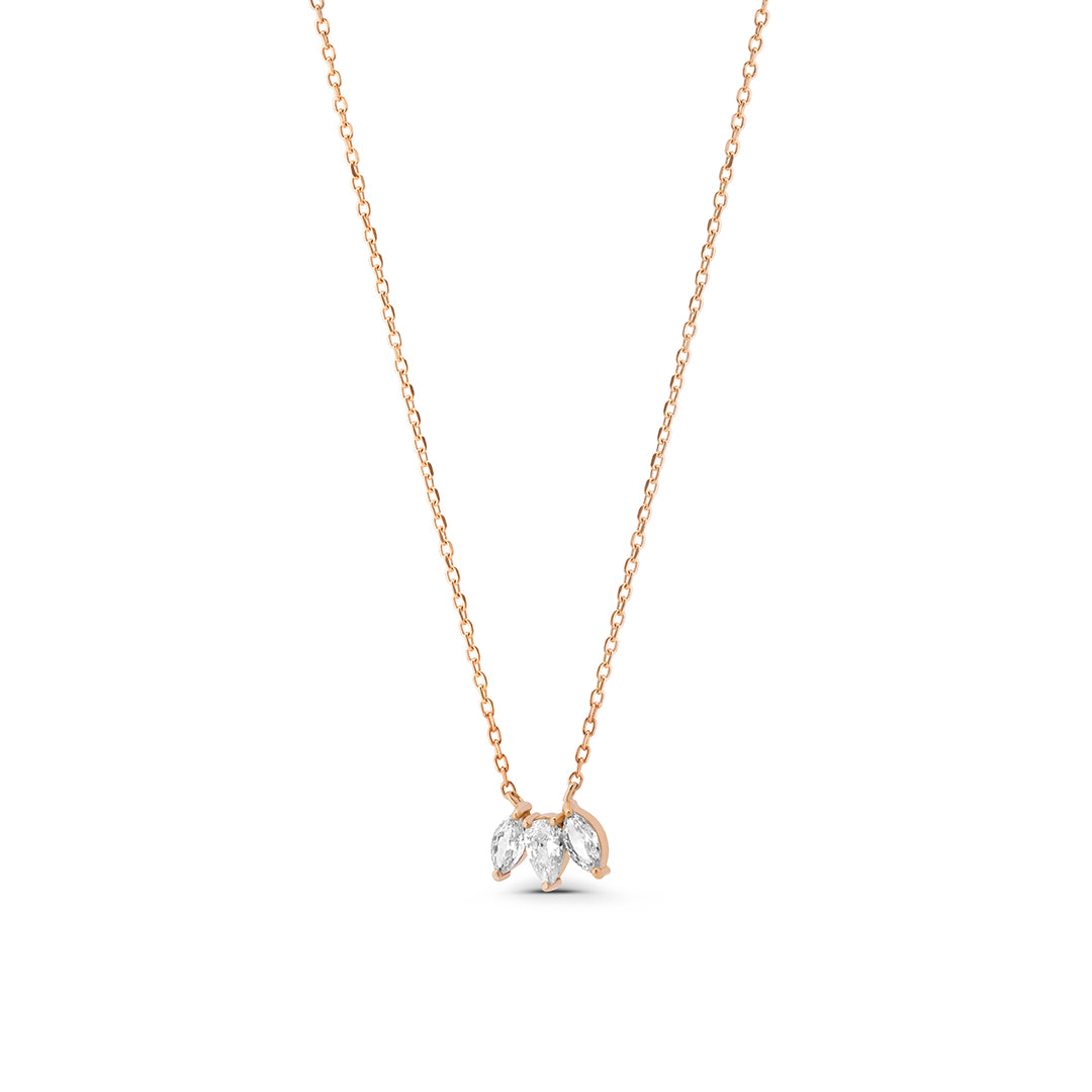 Marquise and Pear Stones Necklace