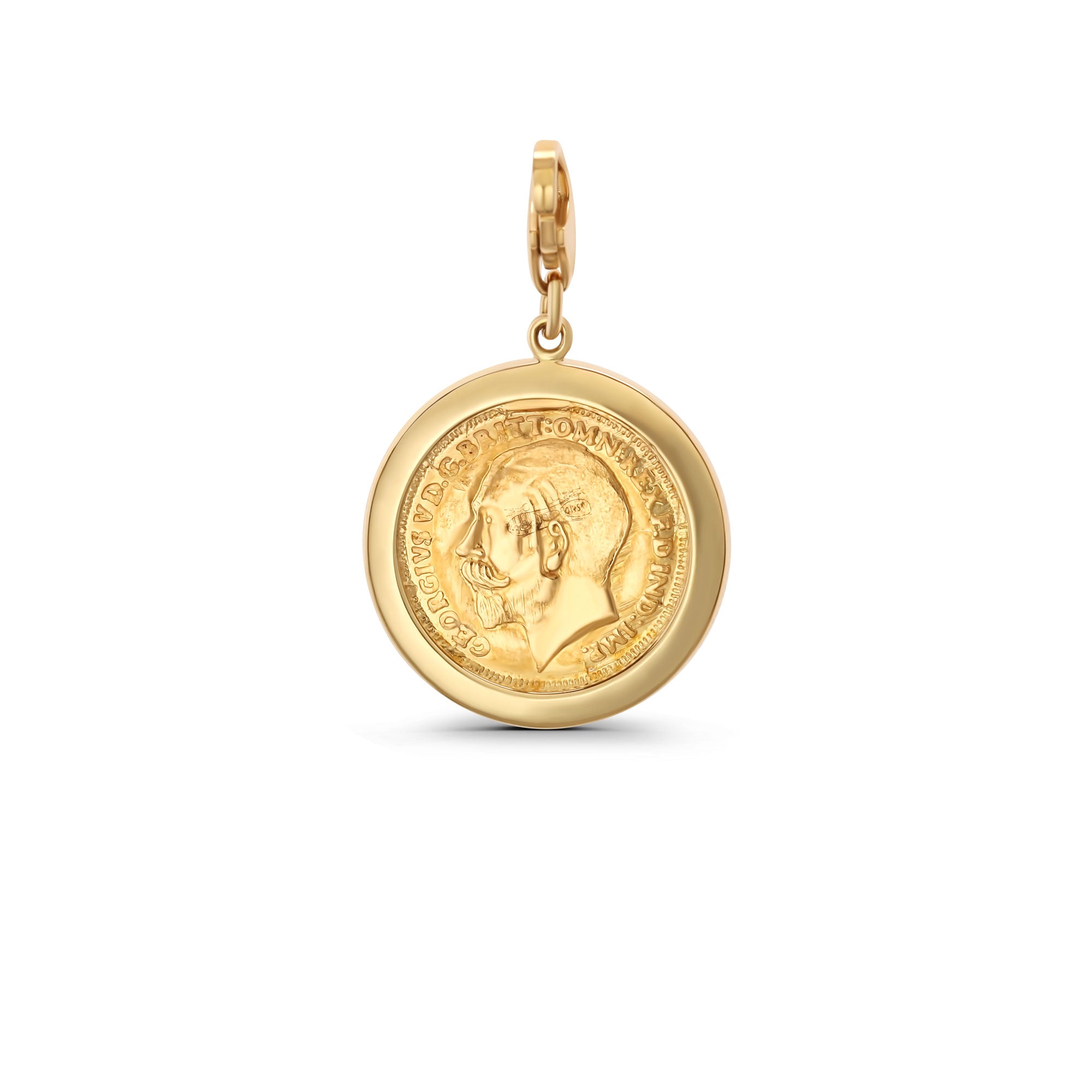 Diamonds Quarter Lira Charm