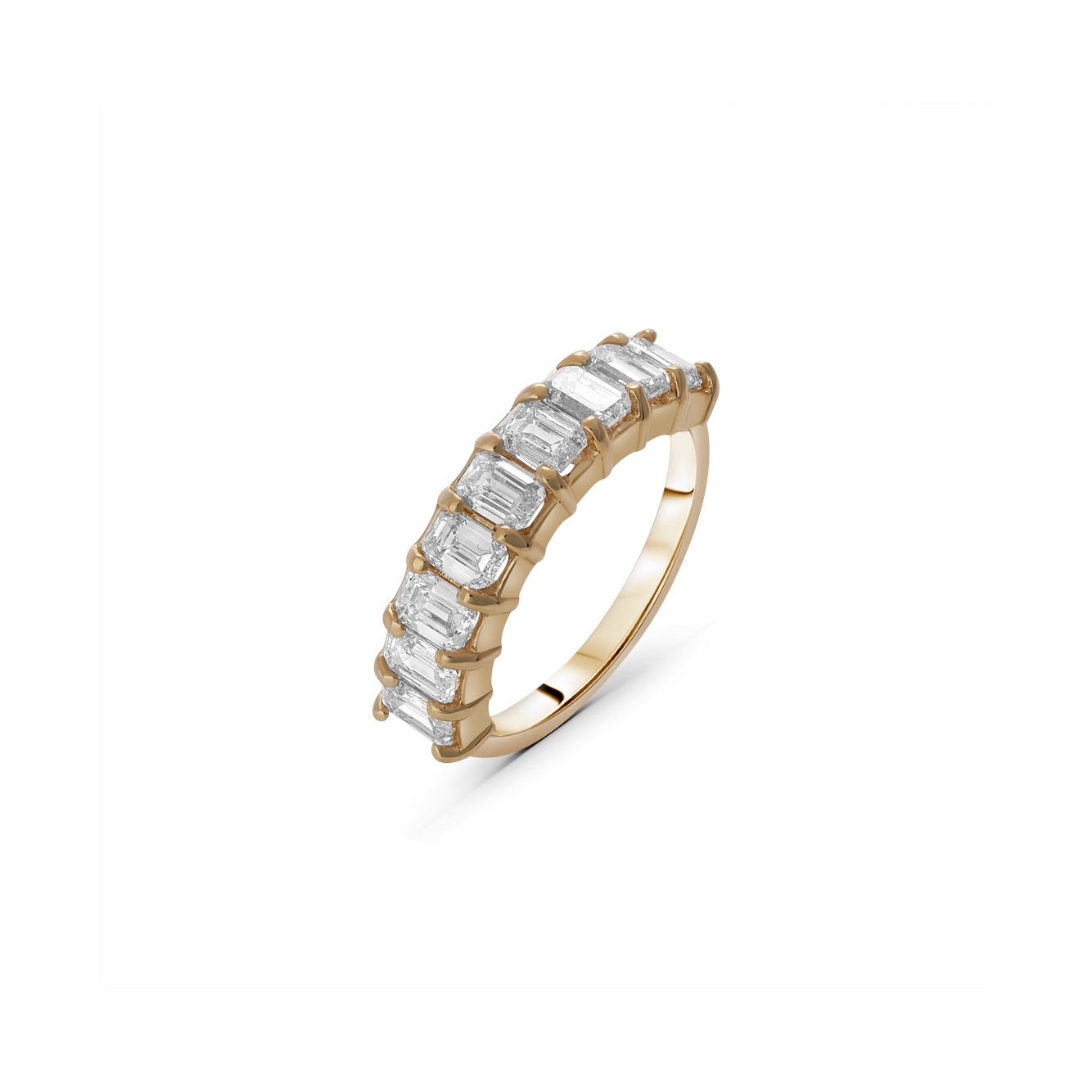 Lab Grown Diamond Emerald Stones Ring