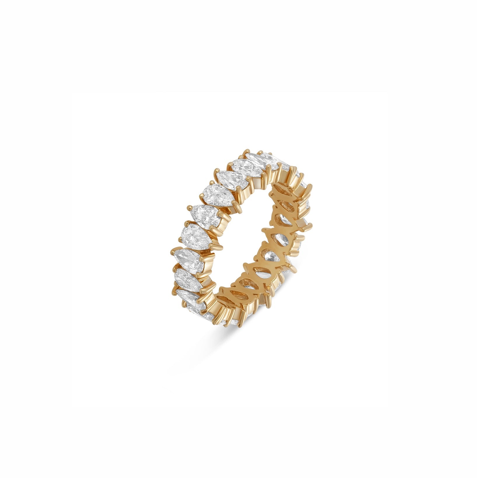 Lab Grown Diamond All-Around Pear Stones Ring