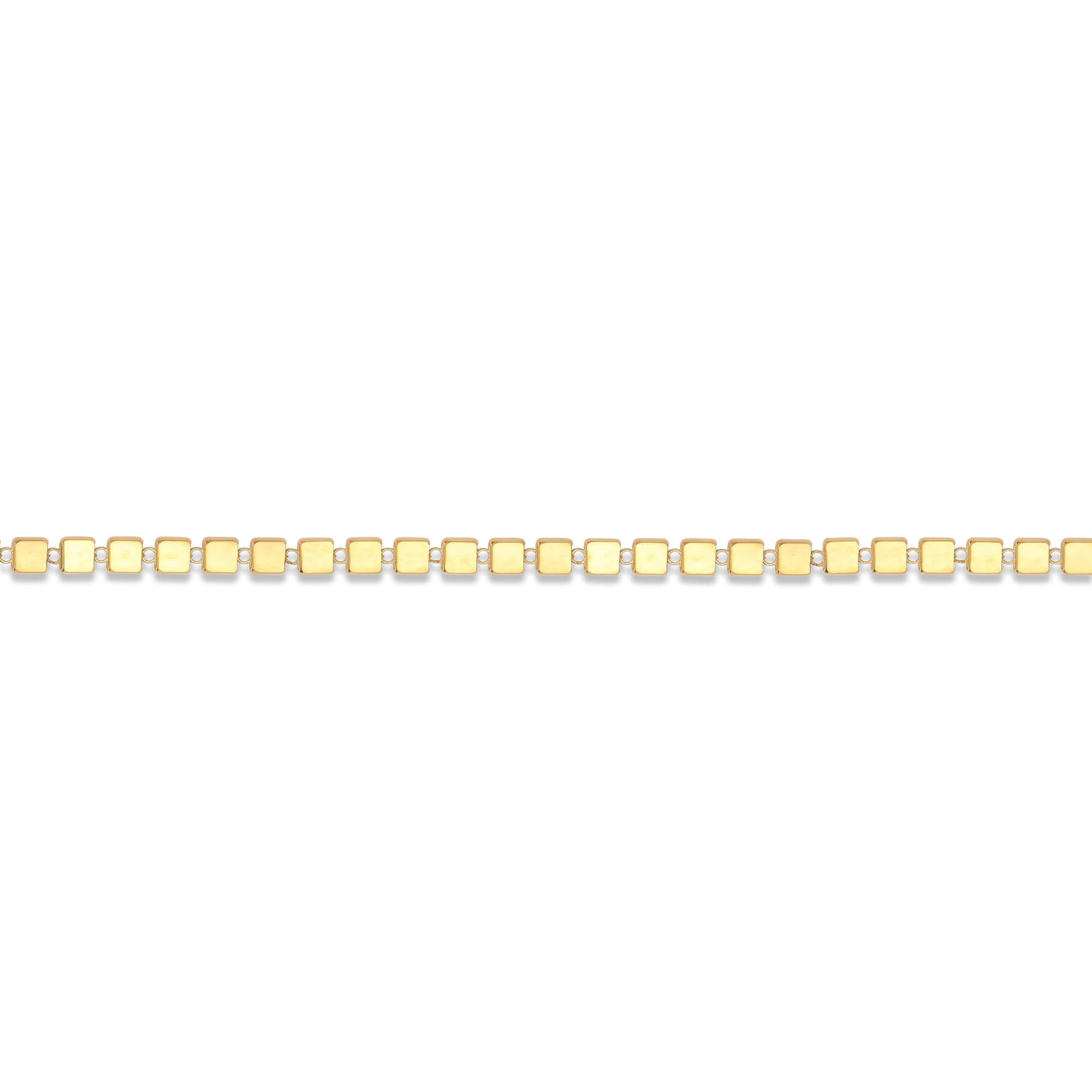Square Chain Bracelet 2.0 | 18k gold. Square Chain Bracelet 2.0 | 18k gold.