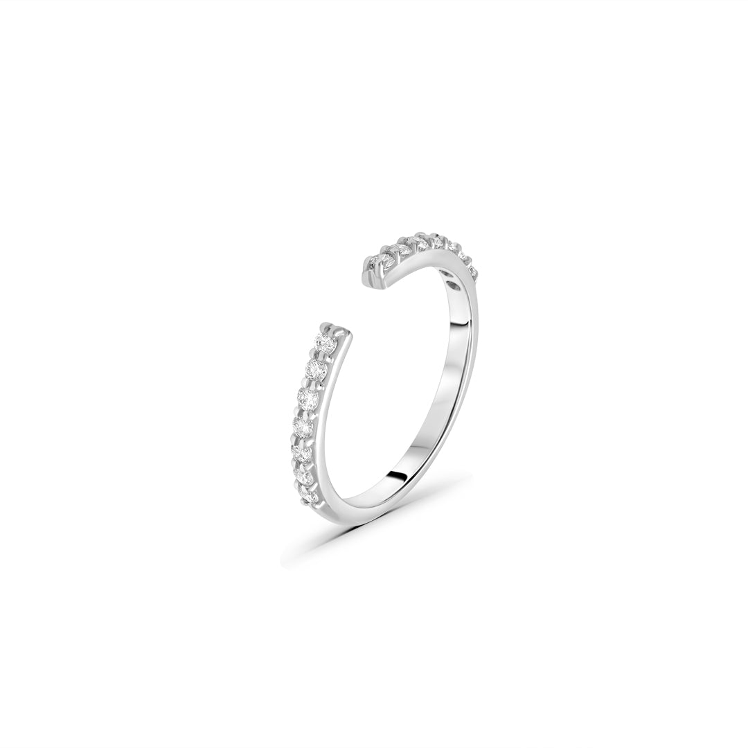 Lab Grown Diamond Thin Open Ring