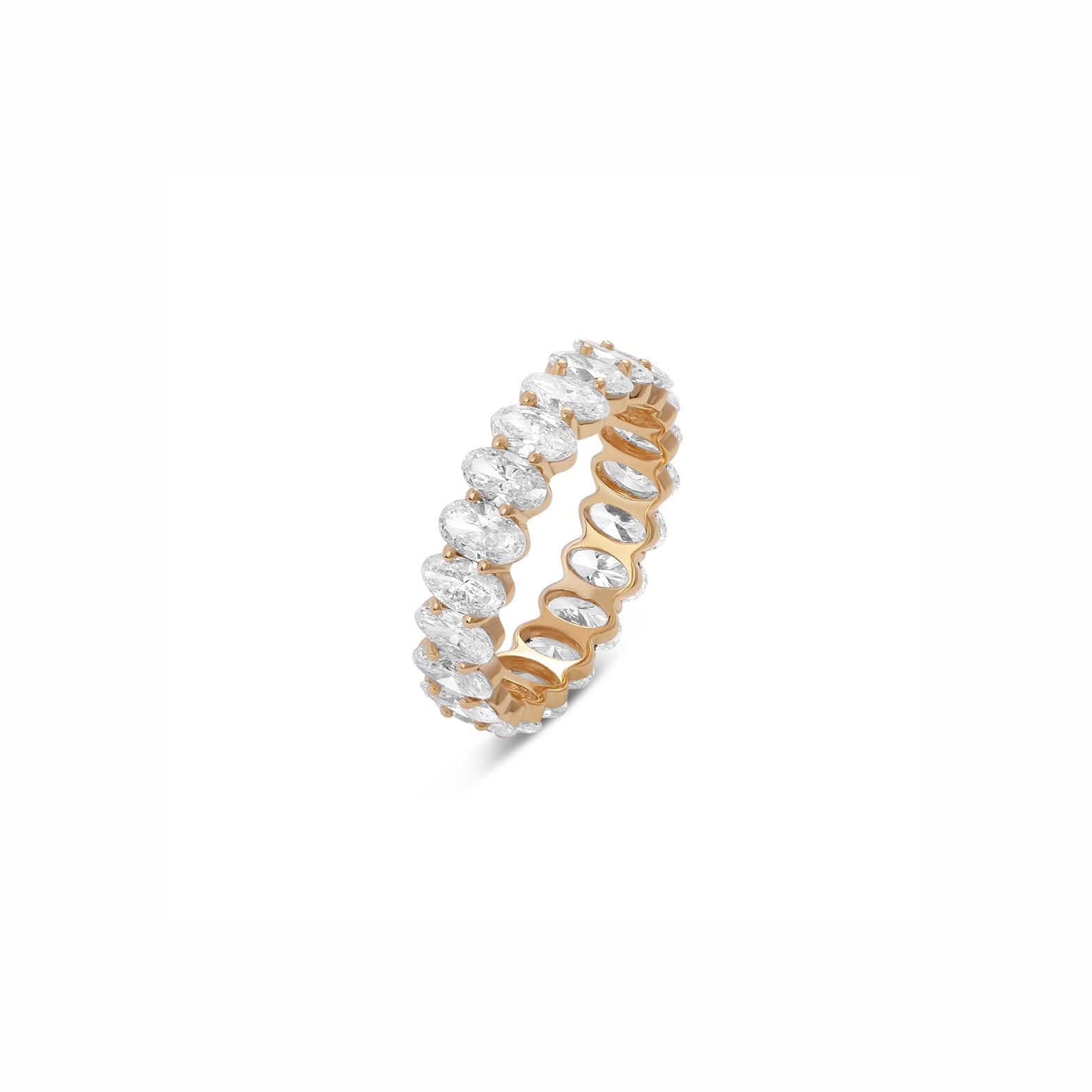 Lab Grown Diamond All-Around Oval Stones Ring