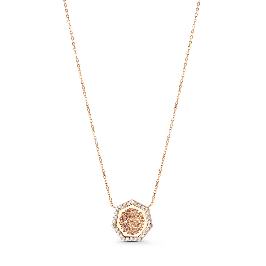 Ayat Al Kursi Heptagon Coin Necklace