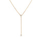 Pear Stones Lariat Necklace
