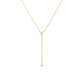 Pear Stones Lariat Necklace