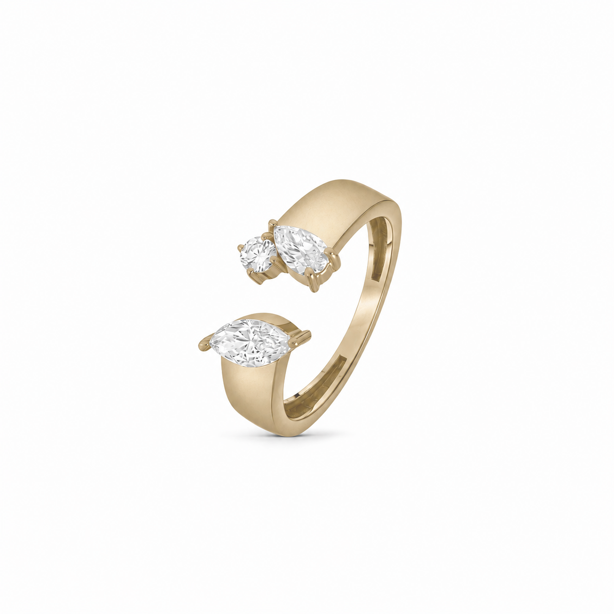 Lab Grown Diamond Marquise Open Ring