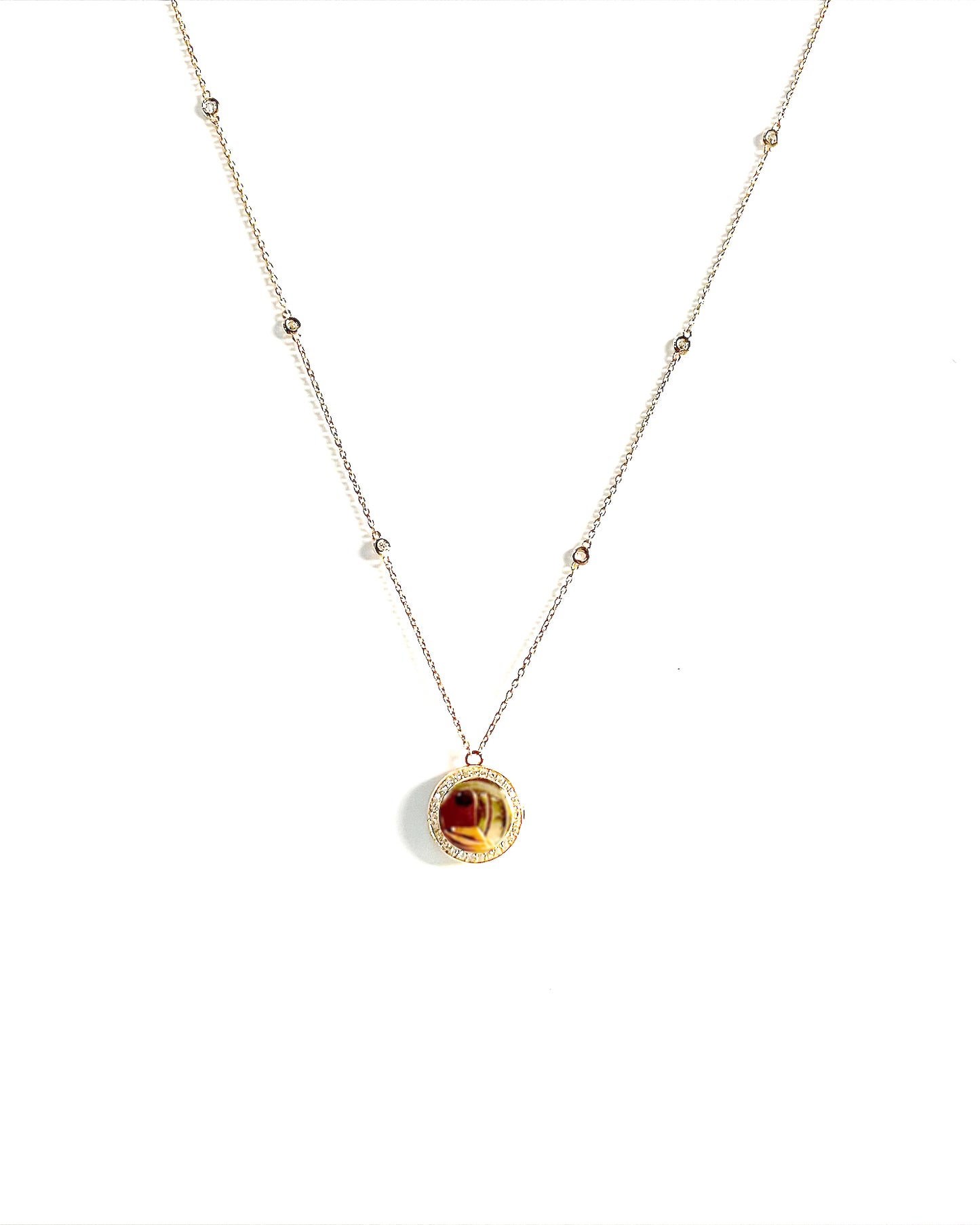 Round Locket Necklace