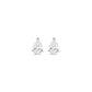 Diamond Pear Studs
