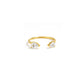 Double Pear Stone Open Ring