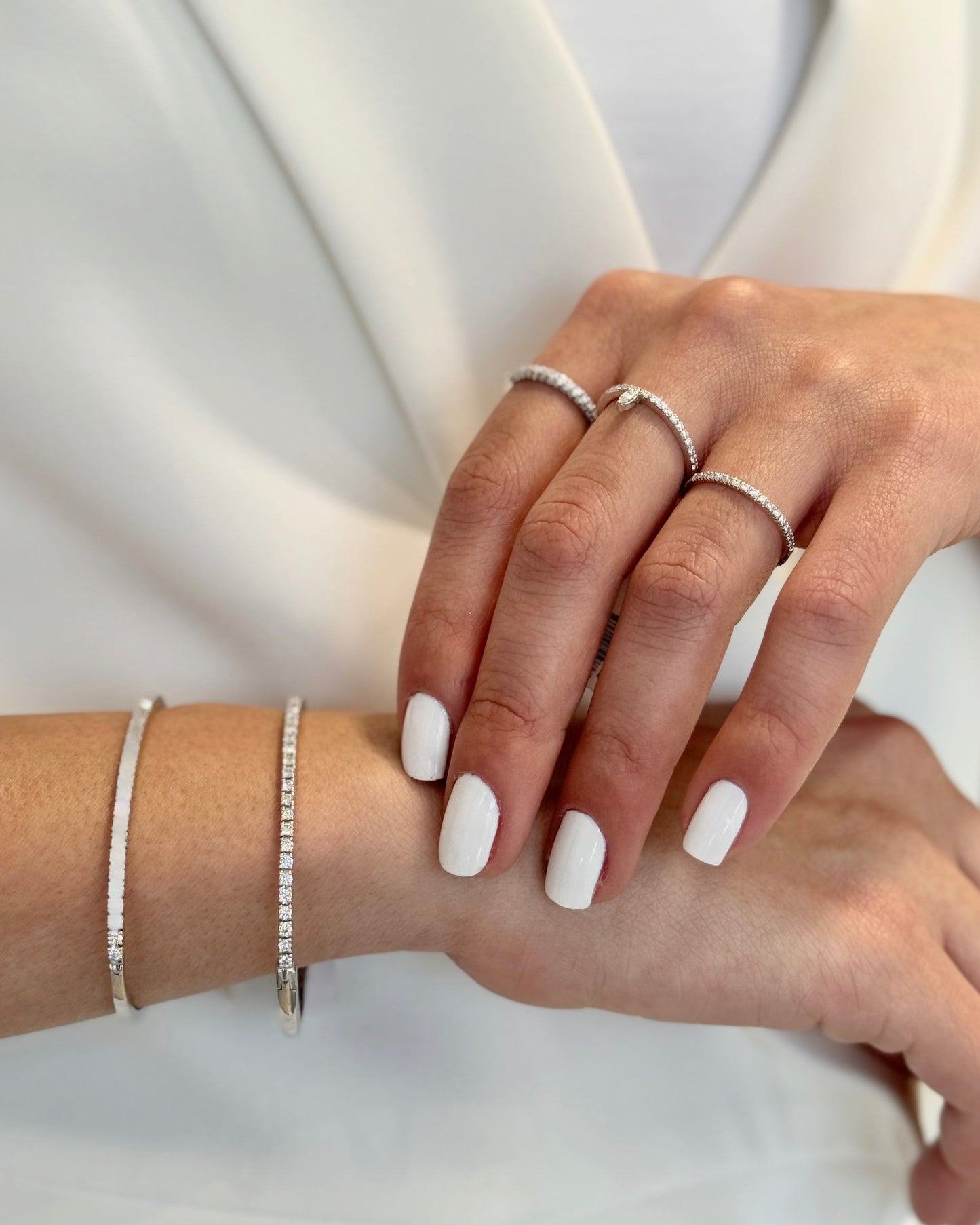 Diamond Thin Tennis Bangle