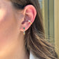 Diamond Pear Cut Ear Cuff