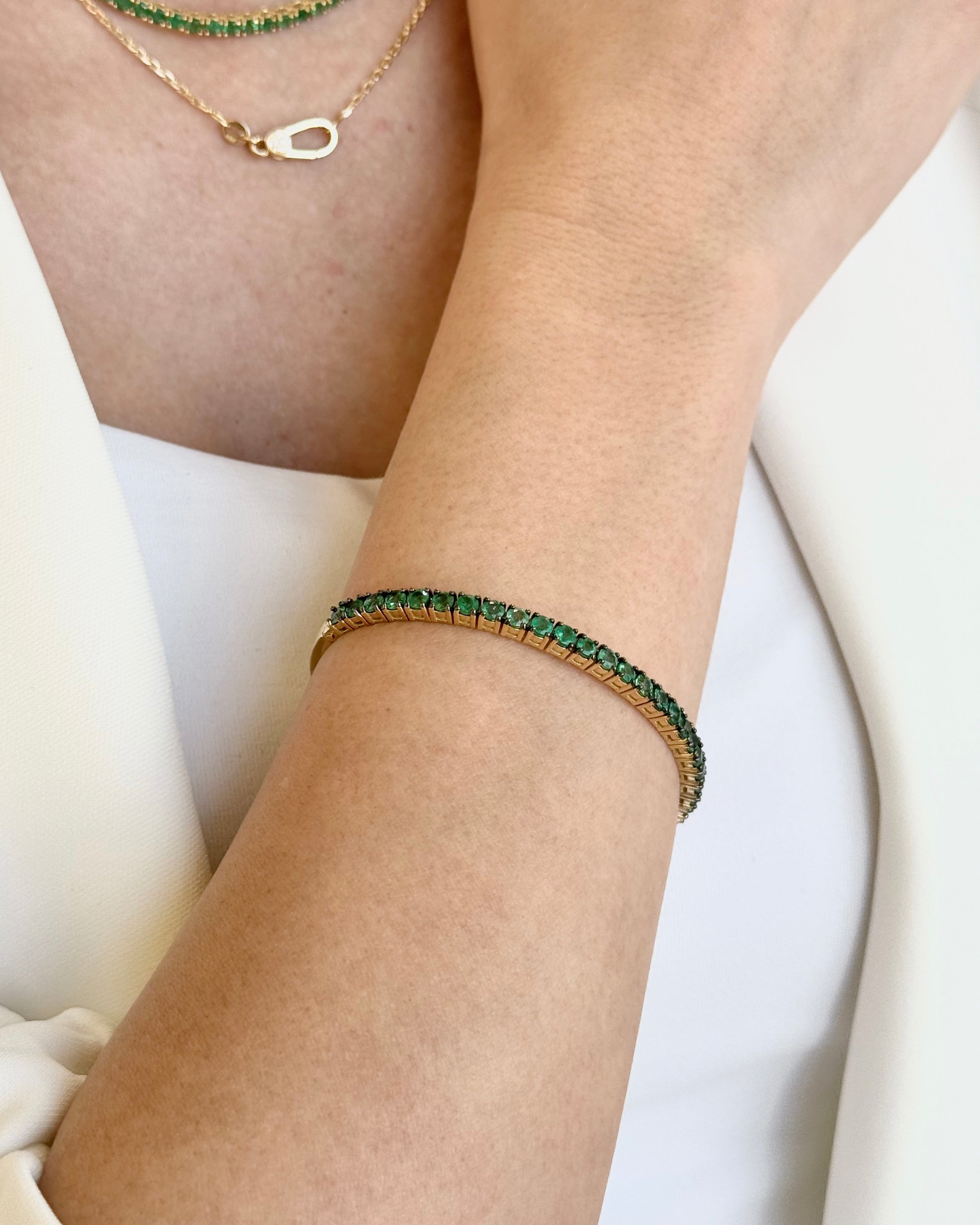 Emerald Tennis Bangle
