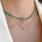 Diamond Emerald Tennis Necklace