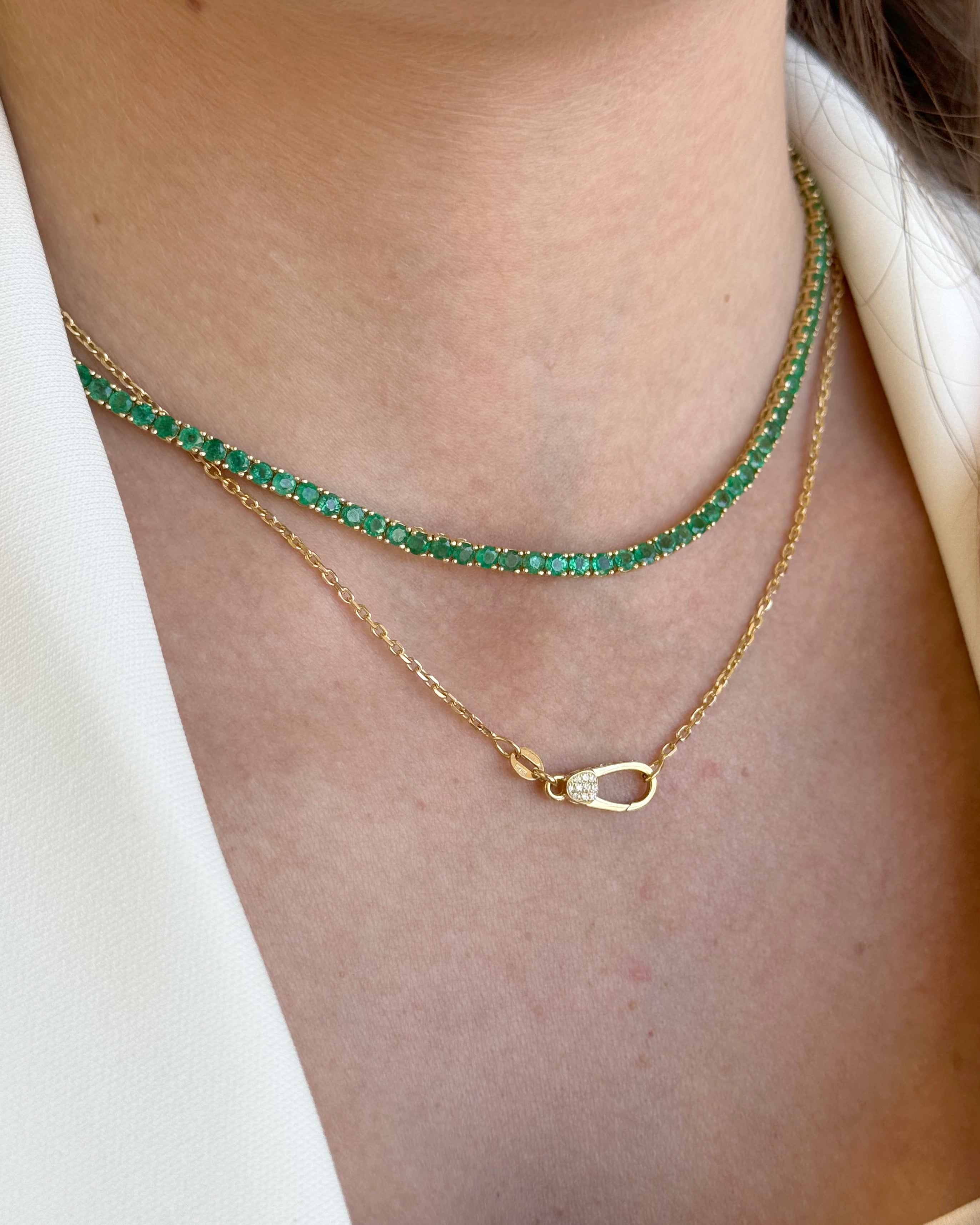 Emerald Tennis Necklace