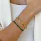 Diamond Lock Paperclip Bracelet