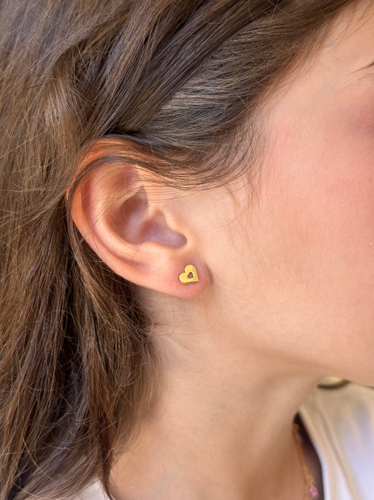 Baby Heart Ear Stud