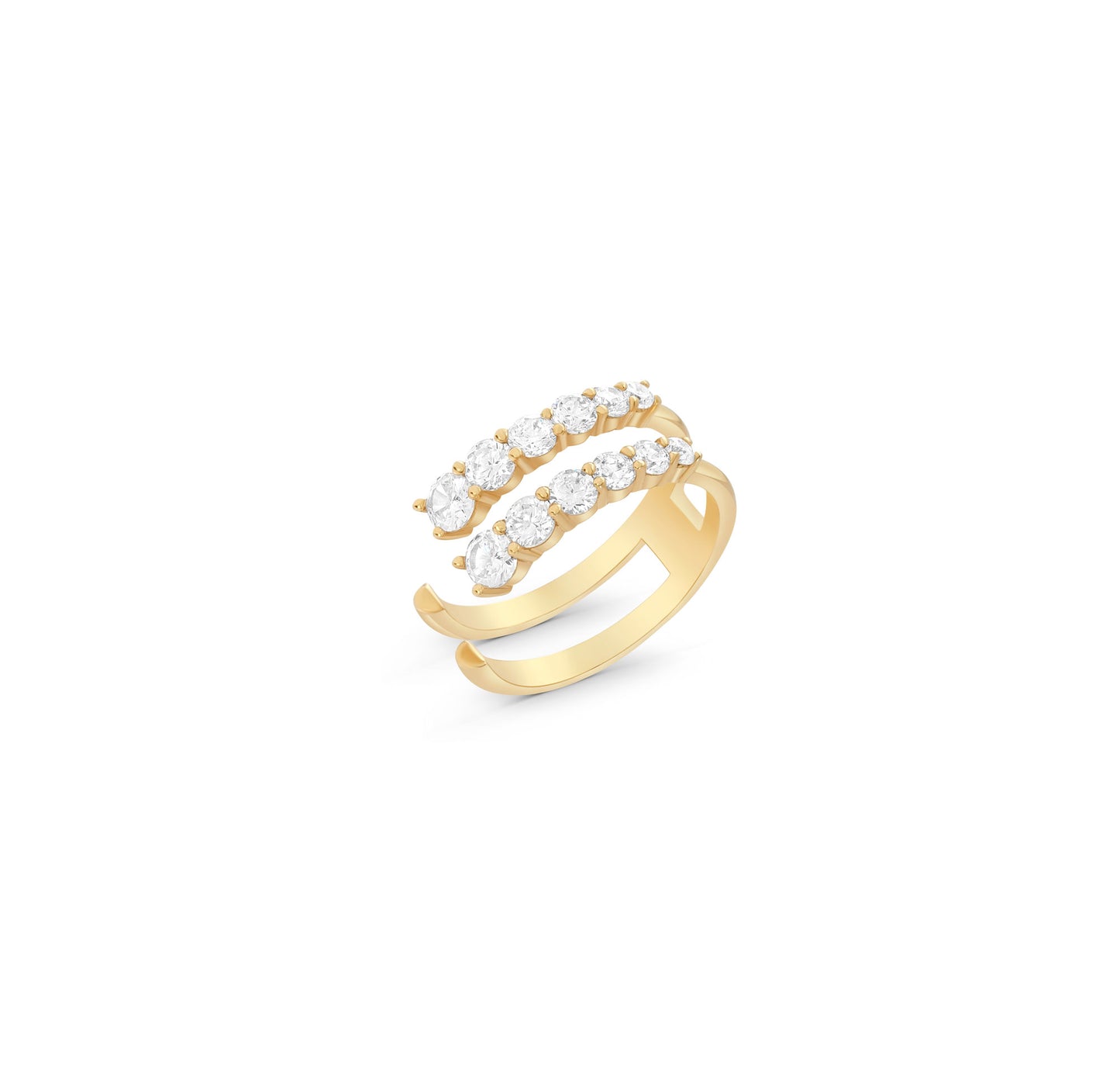 Double Line Cropped Ring