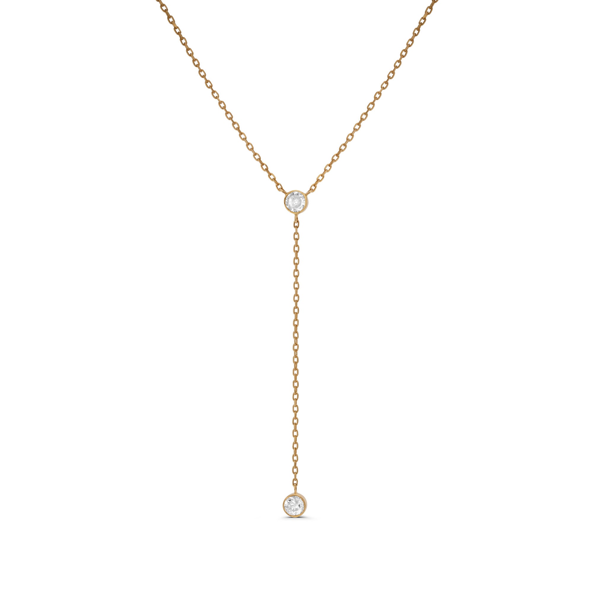 Stone Lariat Necklace