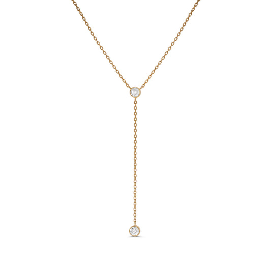 Stone Lariat Necklace