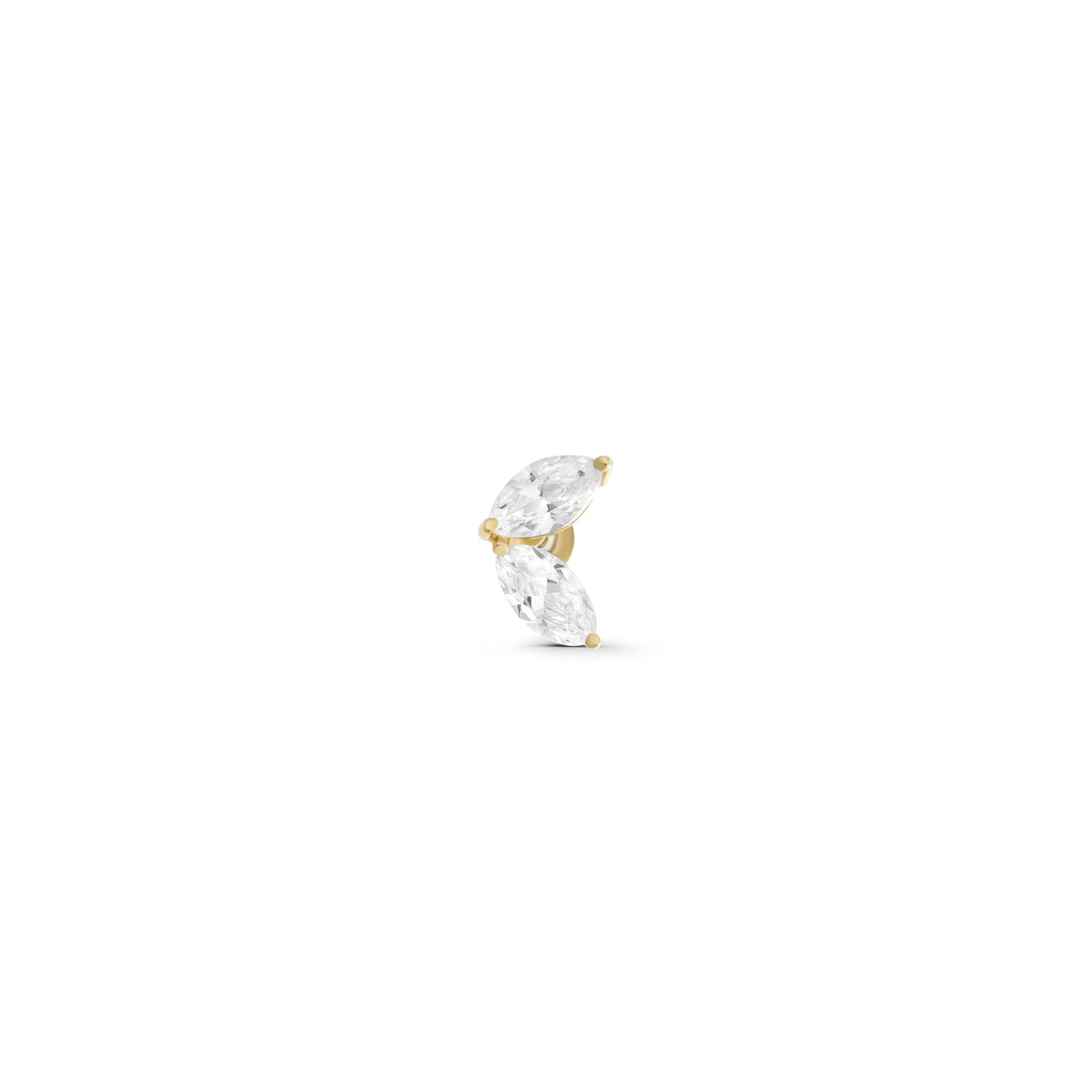Double Marquise Stone Stud