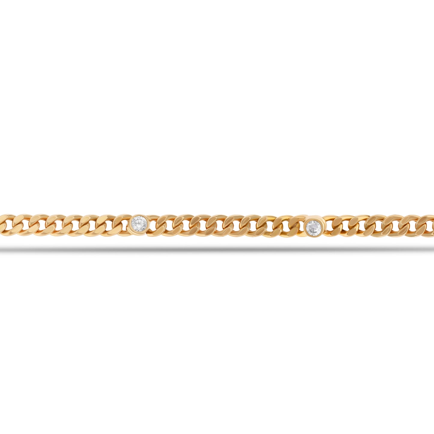Six Stones Curb Chain Bracelet